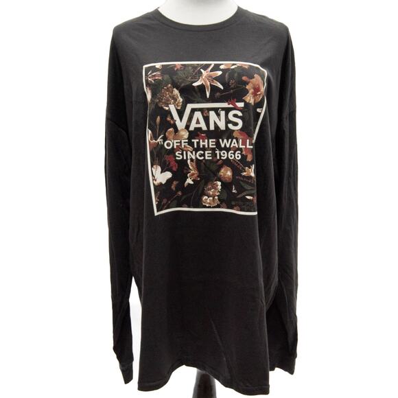 Vans Other - Vans Gray Long Sleeve Vans Off The Wall T-Shirt Size XXL